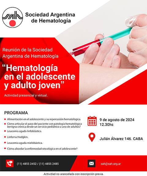 Reunión de la Sociedad Argentina de Hematología